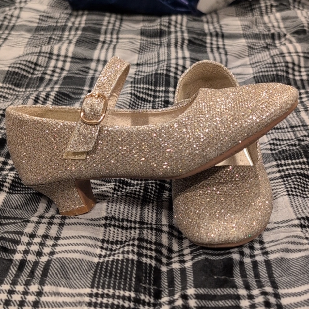 Elegant Glitter Mary Jane Heels
